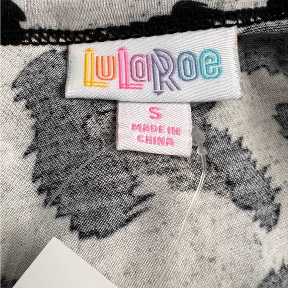 NWT LuloRoe Ryane Empire Waist Dress Leopard Gray Black Long Sleeve Stretch - Picture 4 of 13